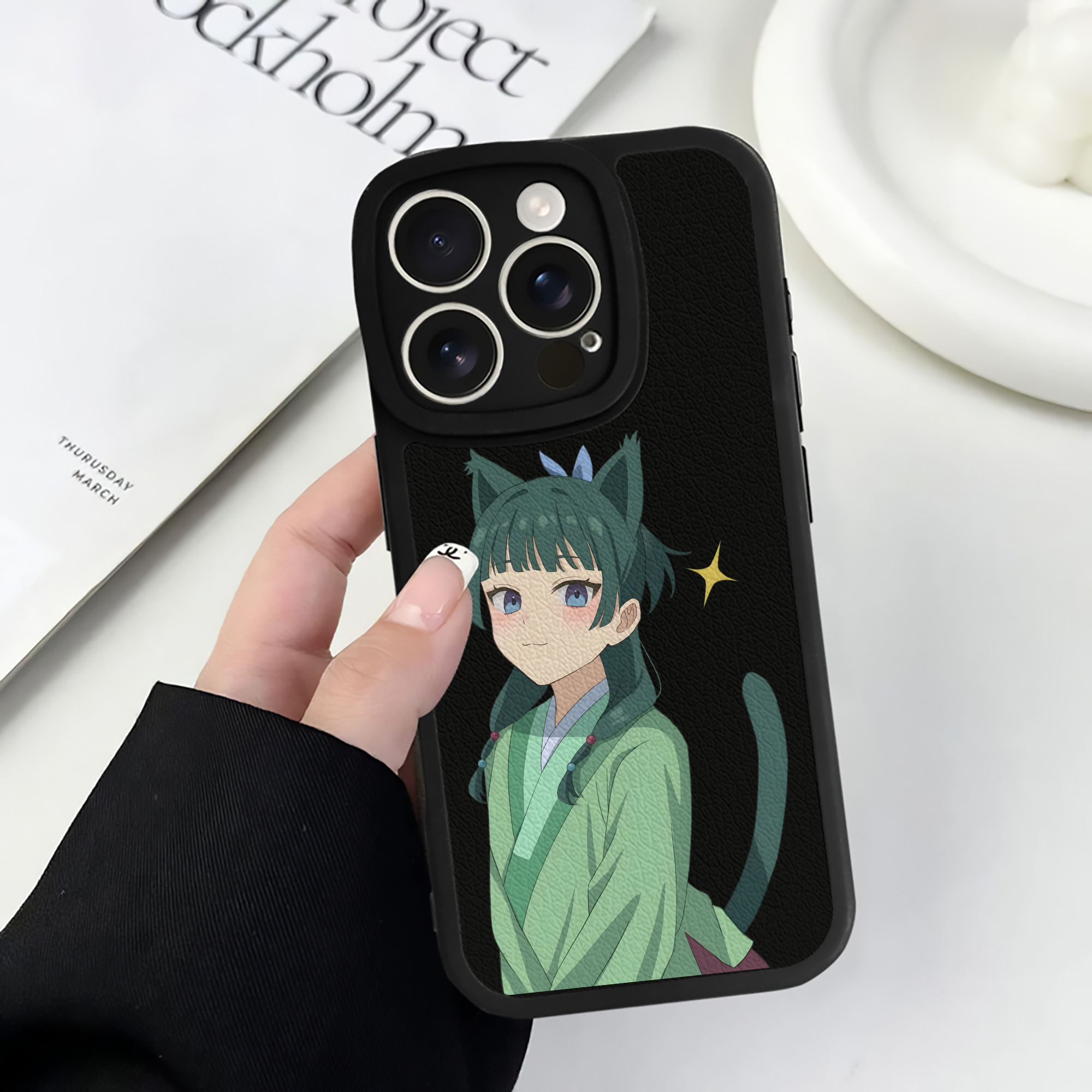 薬屋のひとりごと The Apothecary Diaries 【iPhone 16シリーズ対応】シリコンスマホケース（レザー調） 材質：シリコン